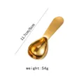 Cuillère à mesure à café en acier inoxydable doré avec échelle pour la pâtisserie. - 30ml / Or