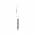 Couteau à steak en acier inoxydable avec poignée bambou, vaisselle durable pour table. - Couteau de Dîner (430) / Argent
