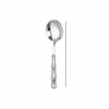 Cuillère à soupe en acier inoxydable avec une poignée bambou créative pour table. - Cuillères à tête ronde / Argent
