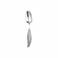 Cuillère en acier inoxydable avec poignée plume, argenterie, 18.2x3.9 cm, 50.4g - Cuillère à Soupe Manche Plume / Argent