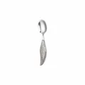 Cuillère en acier inoxydable poignée plume créative vaisselle de table 16x3.2cm 40.6g - Cuillère à Dessert Manche Plume / Argent