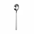 Cuillère de table en acier inoxydable manche rond, 304, longueur 20.8cm, poids 74.1g. - Cuillère Ronde Argentée (304#)
