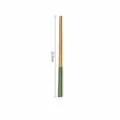 Baguettes en acier inoxydable avec poignée à pois verts, ustensile de table nordique 1pc - Baguettes