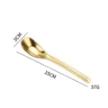 Cuillère en acier inoxydable 316 dorée de 15 cm, variante polie miroir pour usage quotidien. - 316 Or Petit