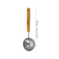 Cuillère mesure en acier inoxydable avec manche en bois 1 tasse 25ml cuisine pâtisserie - 25ml / Argent