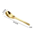 Cuillère lingot en acier inoxydable 316 doré, cuillère à soupe et d'alimentation pour bébé. - 316 Or Grand