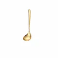 Louche a soupe elegante en acier inoxydable de couleur or, ustensile de cuisine 19.7cm. - Cuillère à Soupe à Long Manche / Or