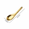 Cuillère à soupe en acier inoxydable doré, petit modèle de 12.5cm pour la cuisine. - 304 Petit / Or