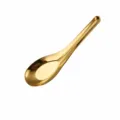 Cuillère à soupe en acier inoxydable doré, cuillère de 14.5cm pour cuisine. - 304 Grand / Or
