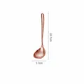 Rose Gold Stainless Steel Long Handle Soup Spoon Kitchen Dining Tableware Tool 19.7cm - Long Handle Soup Spoon / Rose Gold