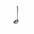 Stainless steel slotted spoon with long handle, kitchen skimmer cooking tool 20cm 53g - Long Handle Colander / Black