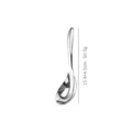 Stainless steel soup spoon, 316 grade, 15.8x4.5cm variant, durable kitchen dining spoon. - M / Silver