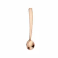 Mini cuillère à café ronde en acier inoxydable or rose pour le sel et les épices - 10cm Moyen / Or rose