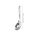 316 stainless steel soup spoon, 18x5.2cm 63.5g shiny metal dining spoon for kitchen. - L / Silver