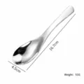 Cucchiaio da zuppa in acciaio inossidabile da 16,7 cm, cucchiaio rotondo profondo casa. - 304 Grande / Argento