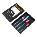 Set de couverts arc-en-ciel en acier inoxydable 4 pièces couteau fourchette cuillère cadeau - Coloré