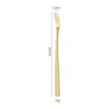 Tenedor de servir de acero inoxidable dorado con mango texturizado, variante de 22,1 cm. - Tenedor de hielo / Dorado