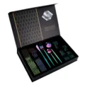 Coffret de couverts arc-en-ciel en acier inoxydable avec boite cadeau de luxe table - Coloré