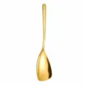 Cuchara de servicio de acero inoxidable dorado con mango martillado, vajilla elegante 27cm - Pala de Servicio Plana / Dorado