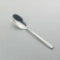 Moderner Esslöffel aus Edelstahl mit quadratischem Griff, robustes Besteck 16,5x3,2 cm - Silber Dessertlöffel