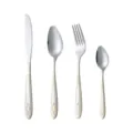 Ensemble couverts acier inoxydable poignees dorees vaisselle option cuisine repas - Ensemble 4 Pièces Semi-Or