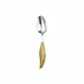Gold feather handle stainless steel dinner spoon, luxury tableware single piece SKU - Feather Handle Dinner Spoon / Gold