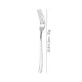 Stainless steel thin handle western dinner fork, elegant tableware for home and restaurant. - Dinner Fork / Silver