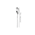 Stainless steel thin handle moonlight small spoon dinnerware 15.2x2.9cm kitchen tool - Tea Spoon / Silver