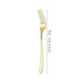Gold stainless steel dinner fork, slim handle design, elegant table tableware for home use. - Dinner Fork / Gold