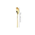 Gold stainless steel thin handle dinner spoon 15.2cm tableware single piece SKU. - Tea Spoon / Gold