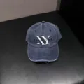 Vintage gewassen honkbalpet met geborduurd NY-logo, casual dad hat voor heren en dames. - Verstelbaar / Marineblauw