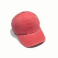 Classic distressed washed cotton baseball cap for men and women, plain outdoor sun hat. - Adjustable / Orange