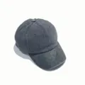 Gewassen denim baseballpet vintage used look zonnekap voor dames en heren outdoor - Verstelbaar / Legergroen