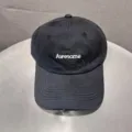 Klassieke zwarte honkbalpet met witte Awesome borduursel, stijlvolle casual zonnehoed. - Zwart