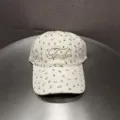 Koreaanse stijl bloemen geborduurde honkbalpet voor vrouwen, schattige zachte casual pet. - Verstelbaar / Beige