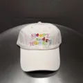 Koreaanse honkbalpet in snoepkleuren met schattige geborduurde letterdetails voor zon. - Verstelbaar / Beige