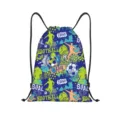 Sac à dos cordon en polyester avec imprimé graphique de football pour le sport et voyage. - Style Imprimé Thème Football (jiayingskd205)