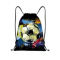 Sac à dos cordon cordonnet sport gym football polyester étanche rangement extérieur - Style Graffiti Football Coloré (jiayingskd208)