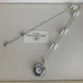 Exquisite heart pocket watch pearl long necklace, elegant metal sweater chain accessory details. - Heart Pearl Pocket Watch Style