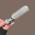 Hair roller clip for fringe bang root volume styling, portable daily hair styling tool - 1 Piece Pack / Silver Gray