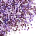 4mm glass seed beads purple colorful small beads for DIY handmade jewelry making bracelets - 4mm (Approx. 450g/Bag) / Purple
