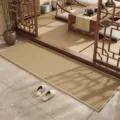 New Chinese style linen hallway rug, anti-slip long floor mat for entryway, balcony and corridor. - 40*120CM / Original Color