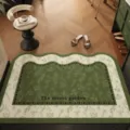 Luxury green entrance doormat non-slip floor mat for home hallway anti-dust durable foot rug - 40*60cm (Coil Mat) / Spring Green
