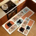 Kitchen floor mat set diatomaceous earth absorbent quick drying anti-slip home decor mat - Puppy Dawn