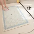 Non-slip bath mat for bathroom, shower suction cup floor mat with candy pattern, home safe pad. - 40x70cm / Coconut Fluffy Little Snow Mountain