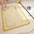Dopamine anti-slip bathroom floor mat with cute suction cups and cute dots for home shower. - 40x70cm / Chocolate Whirlwind Cone