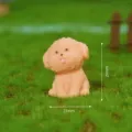Mini resin simulation poodle puppy figurine toy desktop micro landscape decoration accessory. - Havanese