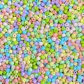 Perline di vetro colorate da 4 mm colori misti fai da te braccialetto collana gioielli - 4mm (Ca. 450g/Borsa) / Colori Misti