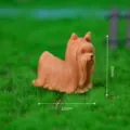 Miniature resin Yorkie dog figurine for micro landscape DIY desktop decoration accessories - Yorkshire Terrier