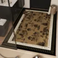 Vintage American style absorbent and quick drying bathroom floor mat for home decor. - Hannya